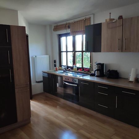 Ferienwohnung mit 123qm für 8 Personen mit sehr großem Garten, einfache Innen-Ausstattung Leipzig Exterior foto